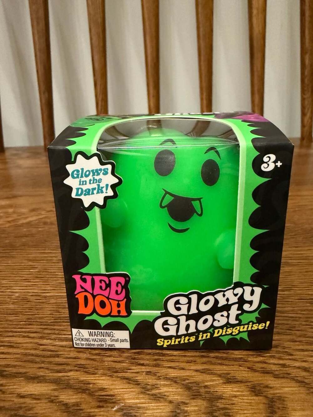 NeeDoh Glowy Ghost Glow-in-the-Dark Squishy Squeeze Toy New